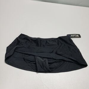 new apt. 9 black bikini bottom with attached skirt women's plus size 24W